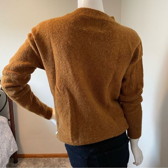SCOTCH & SODA- Wool Blend Oversized Front Knot Sweater Rust Size XS - Picture 7 of 9